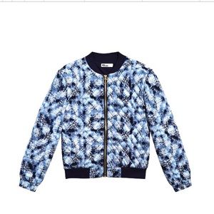 Blue and white coastal cool jacket